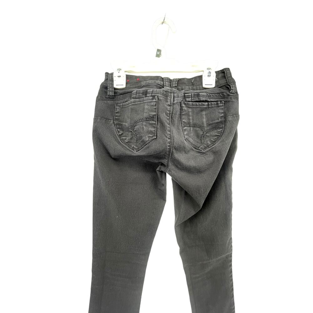 YMI Wanna Betta Butt Black Wash Denim Skinny Jeans Junior's Size 1 - Picture 5 of 8